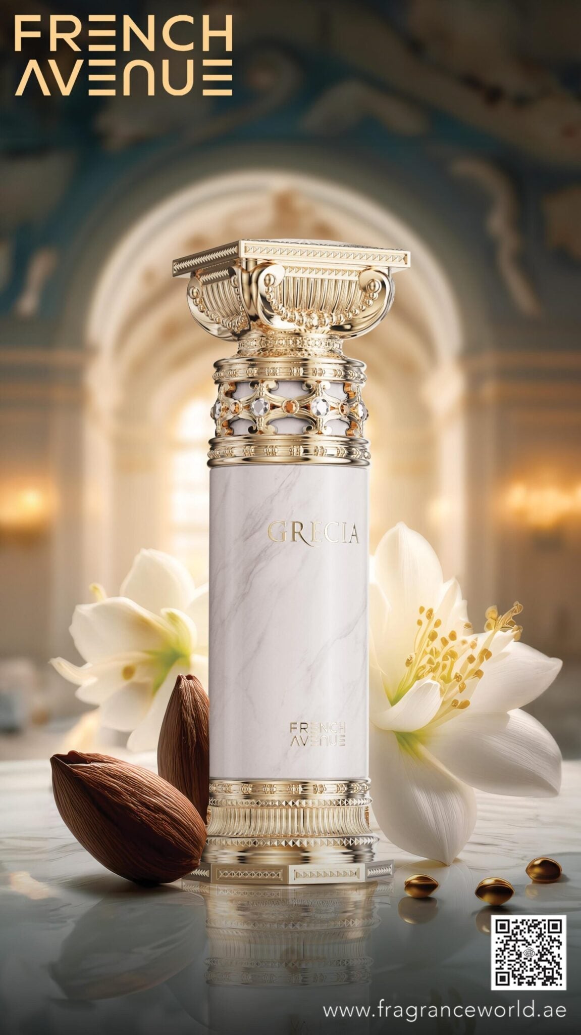 FW French Avenue GRECIA WHITE 100ml eau de parfum - Emy Make Up
